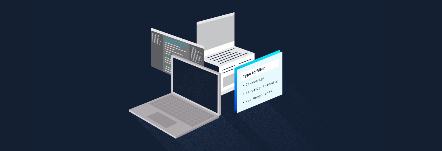 Illustration of a filterable list